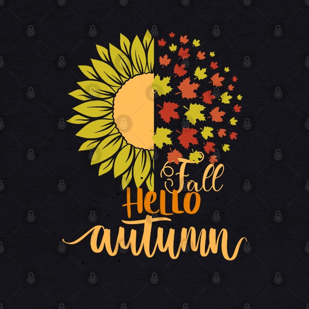 Hello autumn fall colors by Beyond TShirt